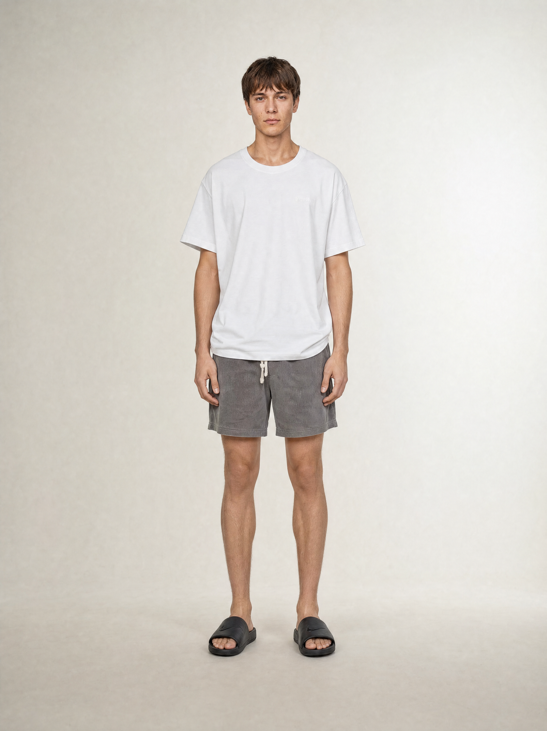 WILLIAM CORDUROY SHORT GREY