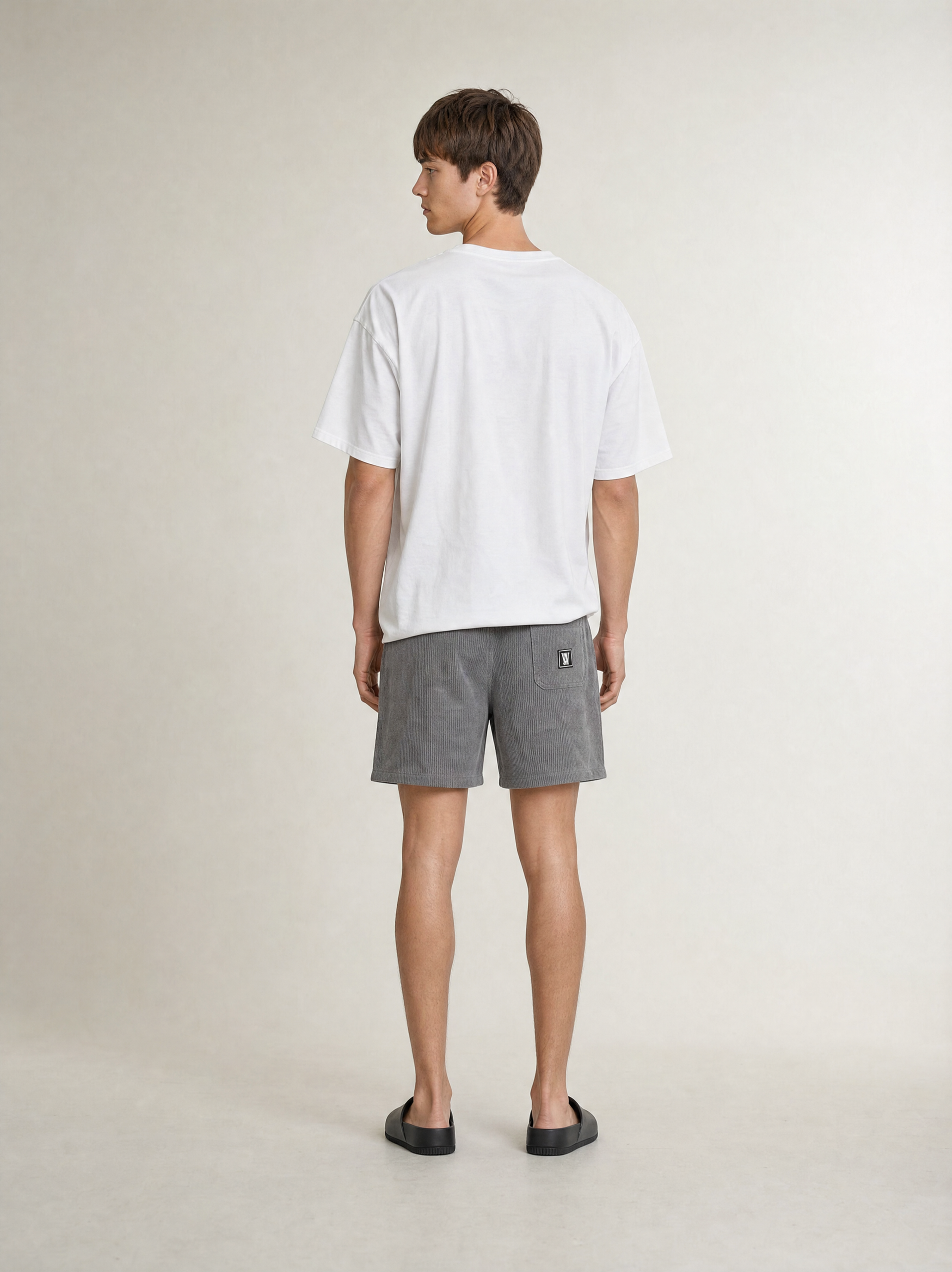 WILLIAM CORDUROY SHORT GREY