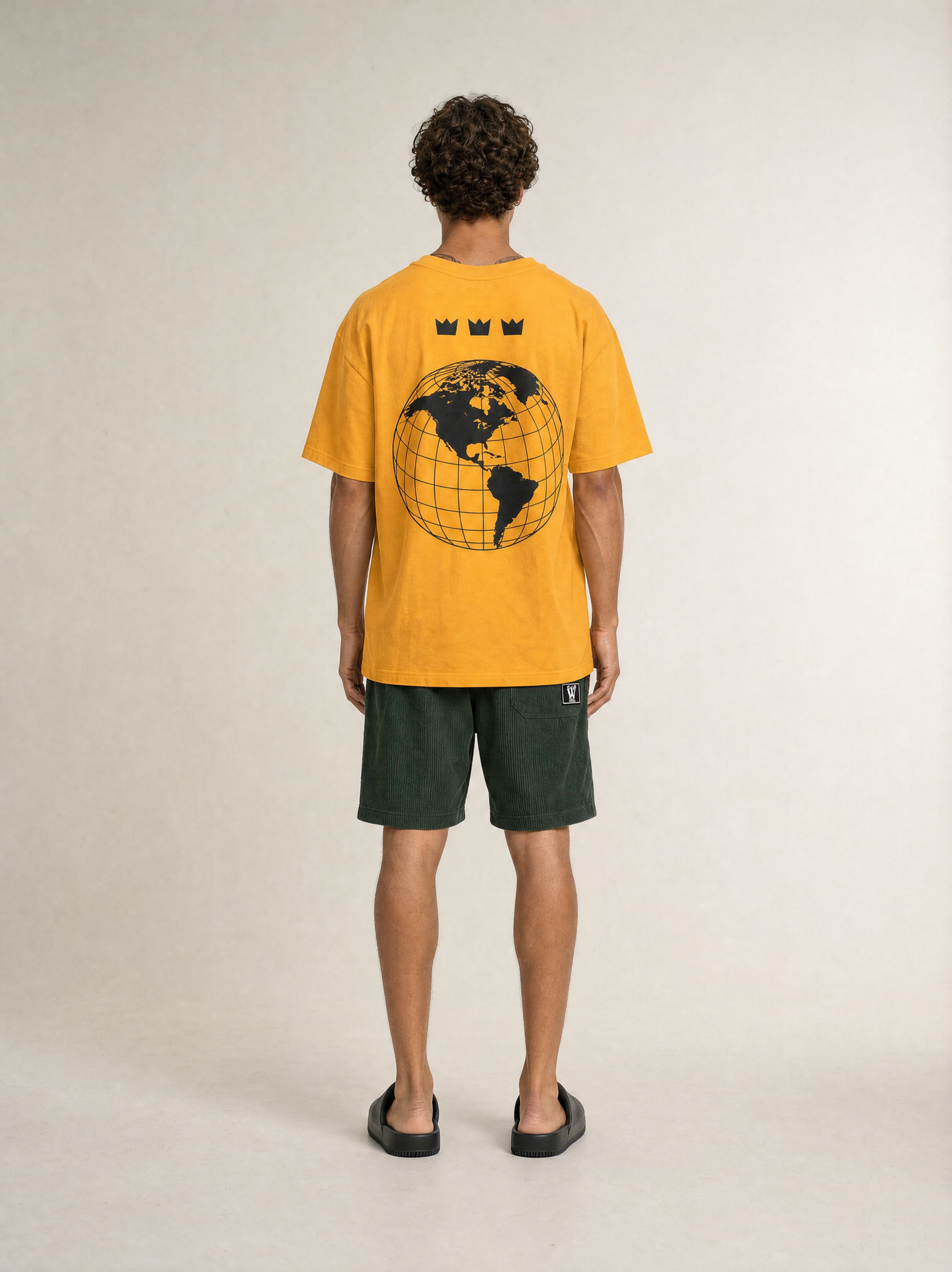 WILLIAM T-SHIRT WORLD ORANGE  HEAVY - WHITE - Black