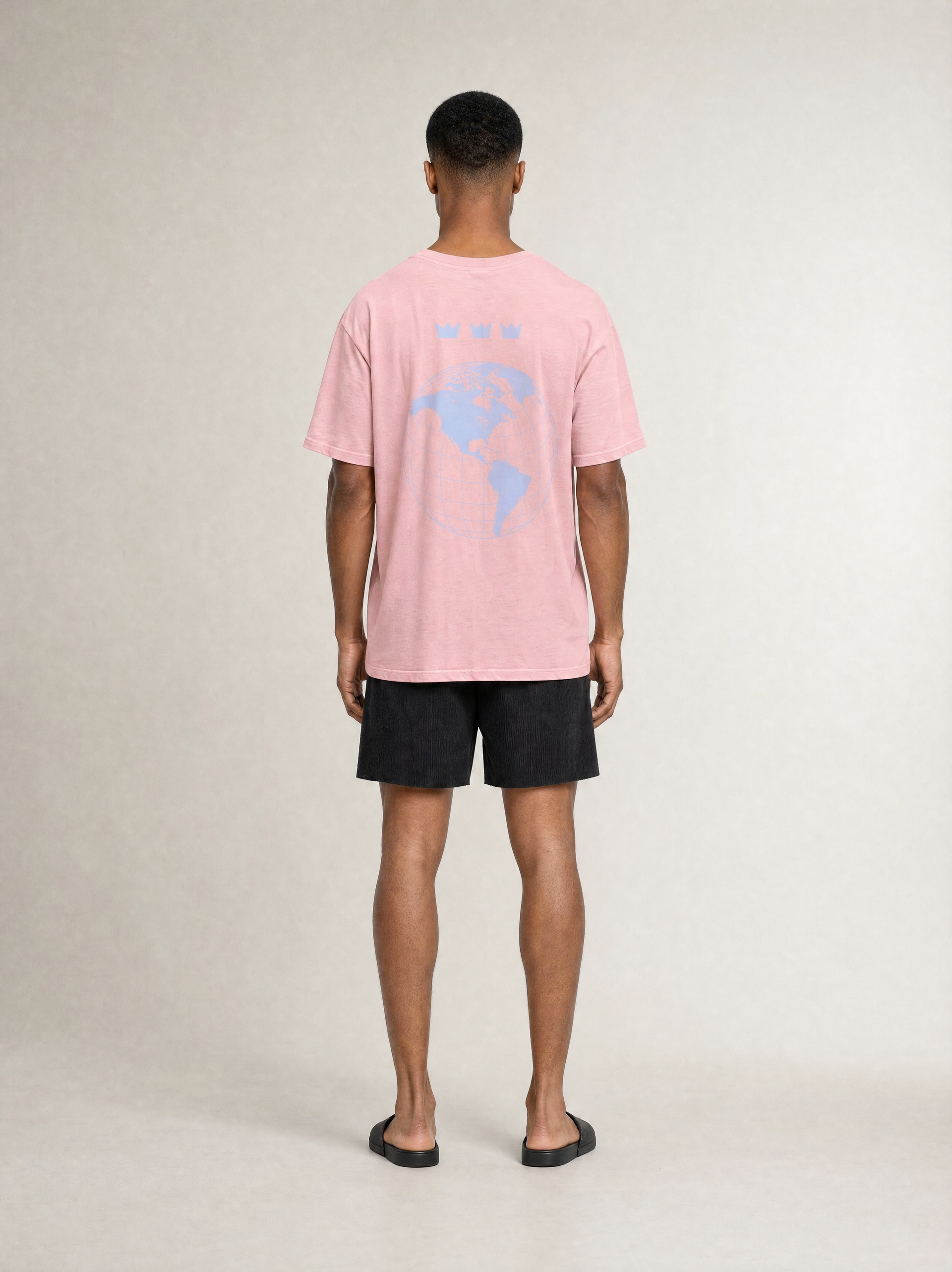 WILLIAM T-SHIRT WORLD PINK HEAVY - WHITE - BABY BLUE