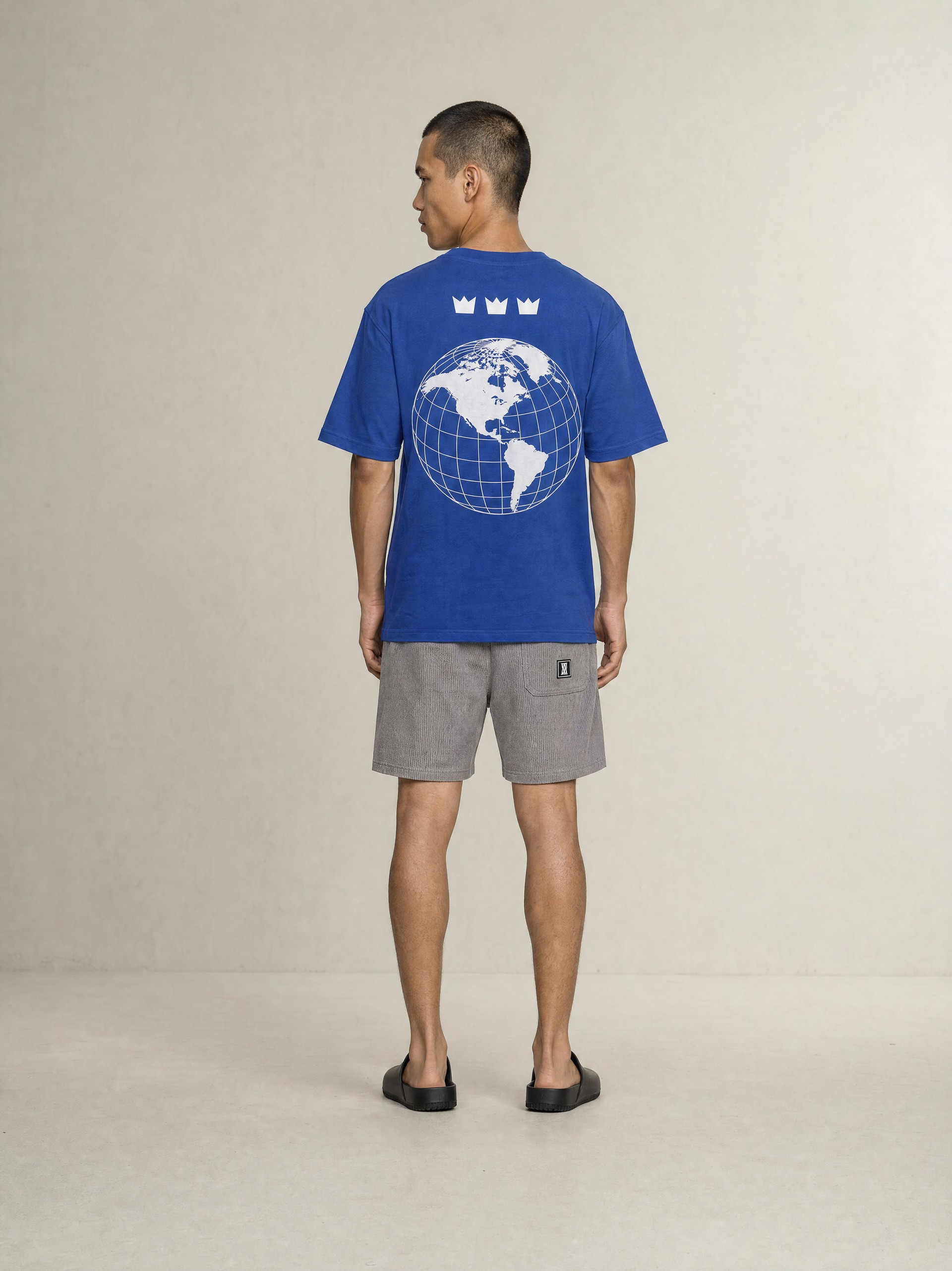 WILLIAM T-SHIRT WORLD BLUE HEAVY - WHITE - WHITE