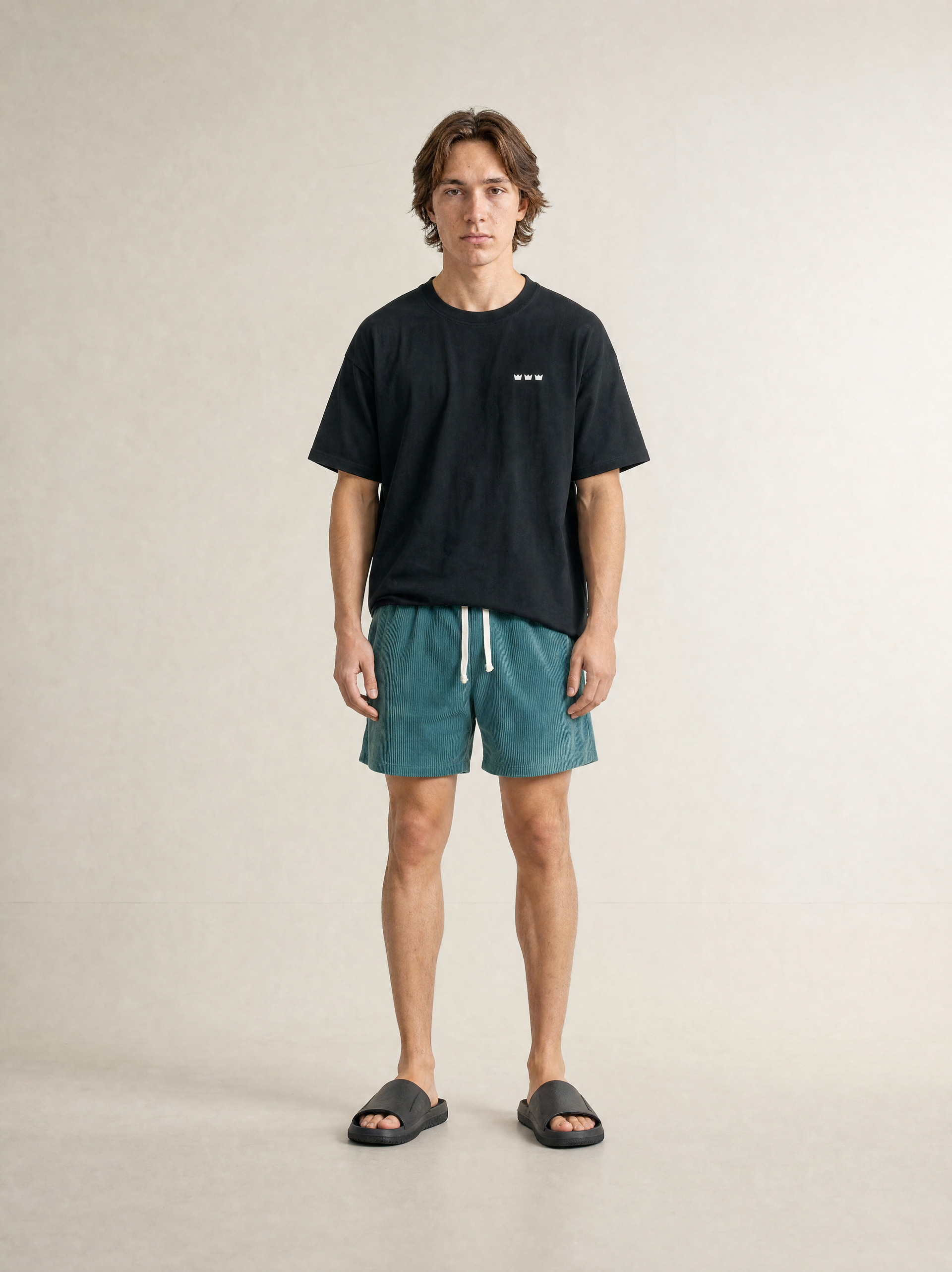 WILLIAM T-SHIRT WORLD BLACK HEAVY - WHITE - BLACK