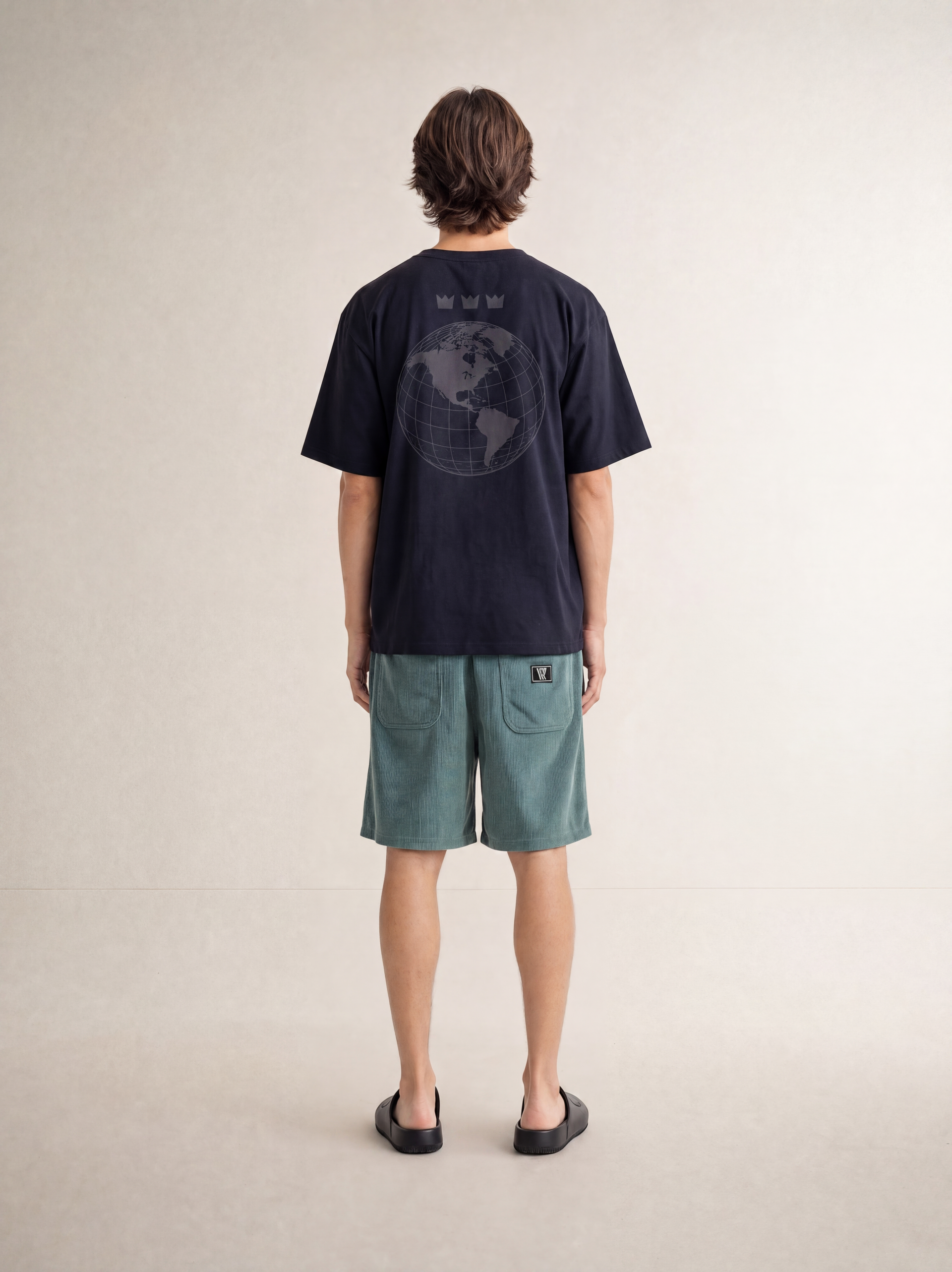WILLIAM T-SHIRT WORLD BLACK HEAVY - WHITE - BLACK
