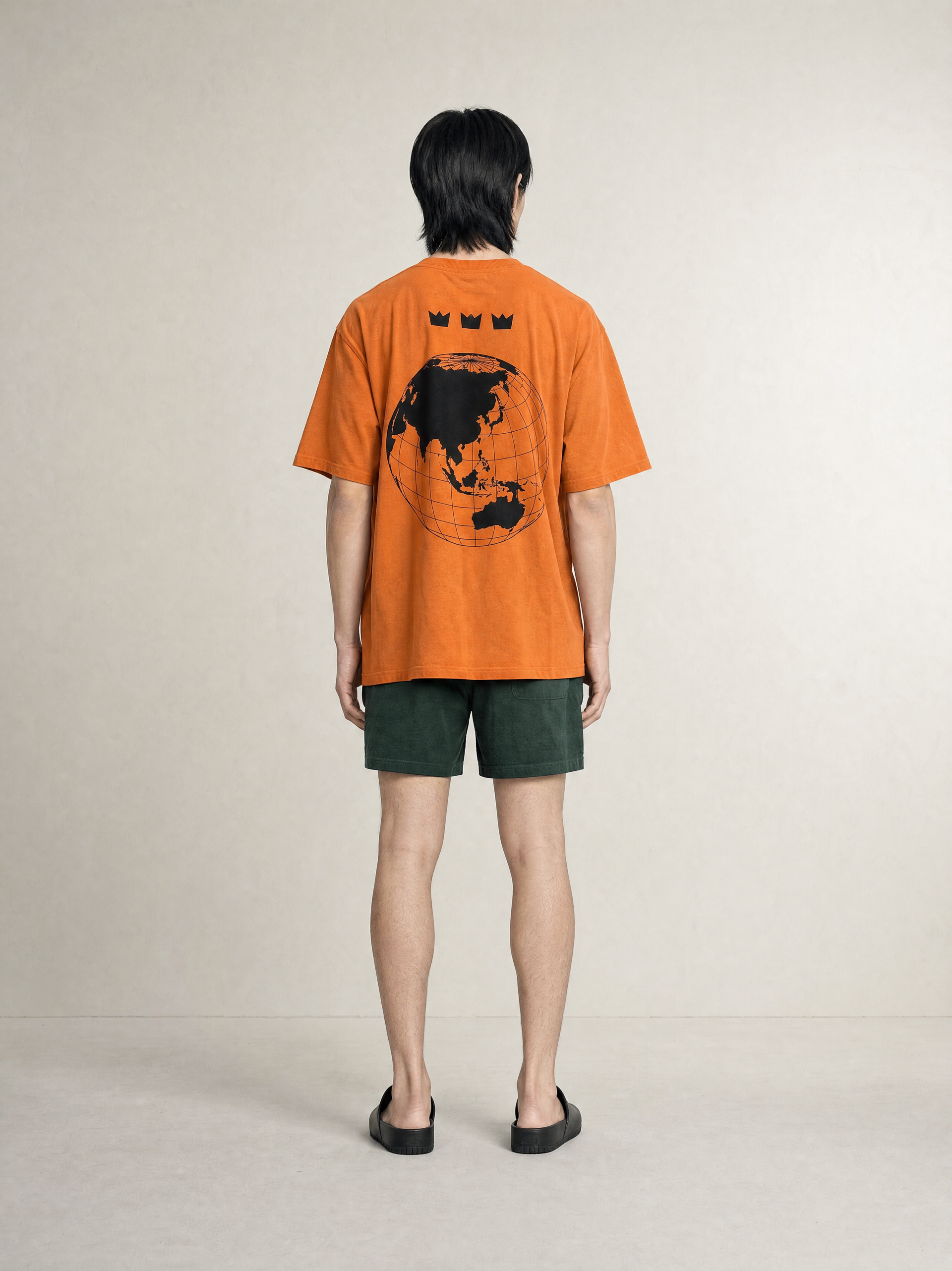 WILLIAM T-SHIRT WORLD ASIA ORANGE  HEAVY