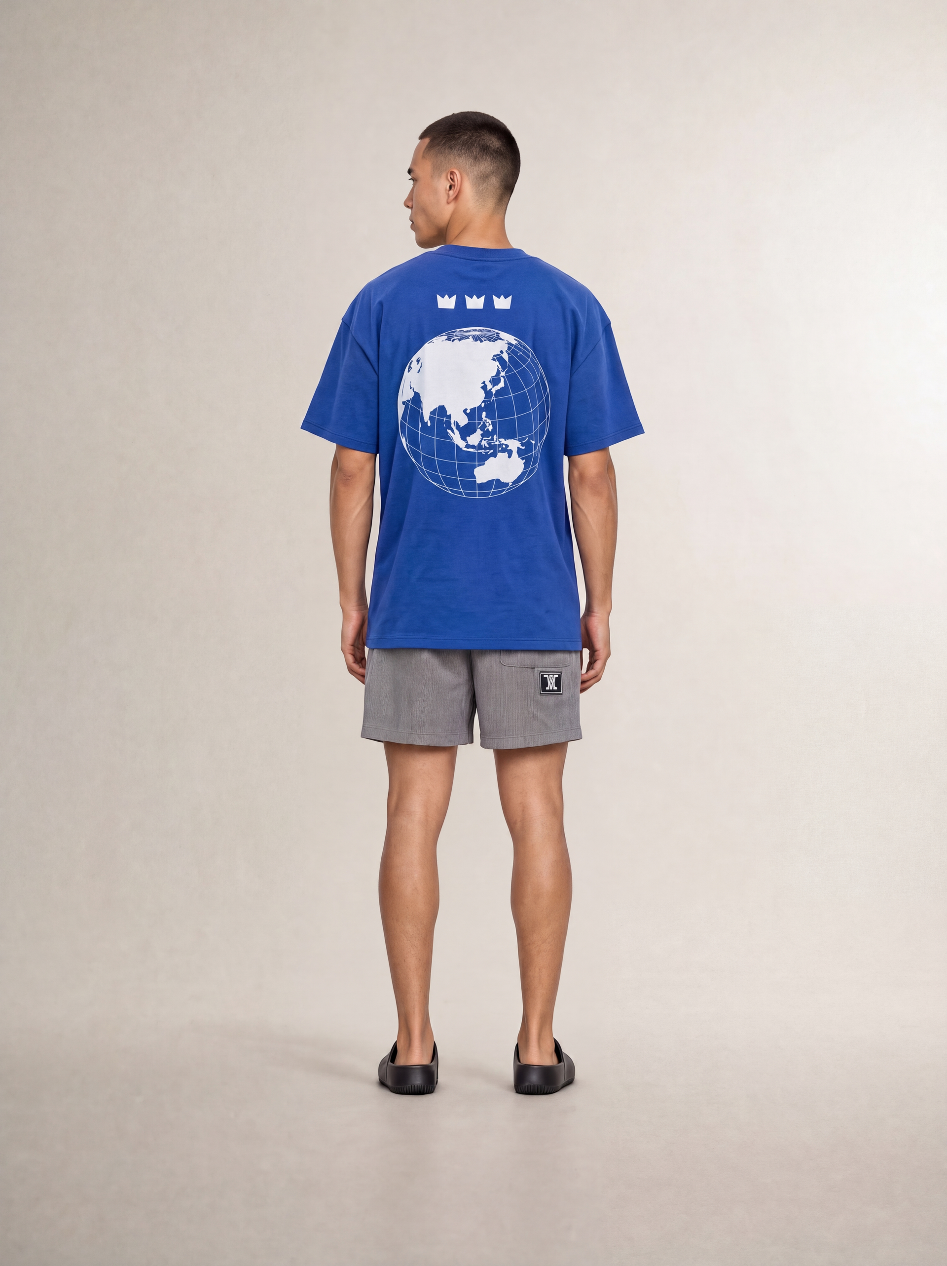 WILLIAM T-SHIRT WORLD ASIA BLUE HEAVY
