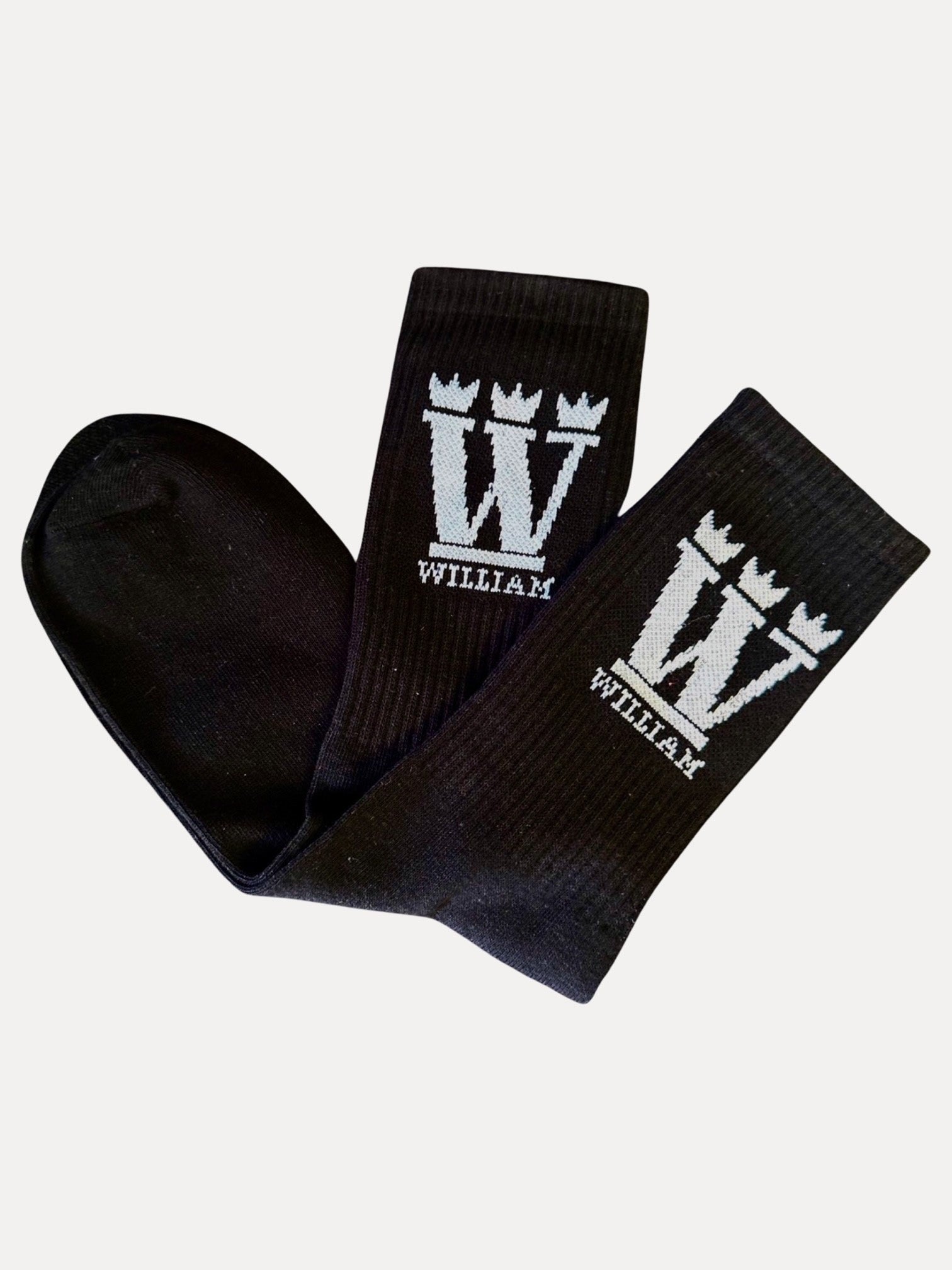 WILLIAM Socks Black - White