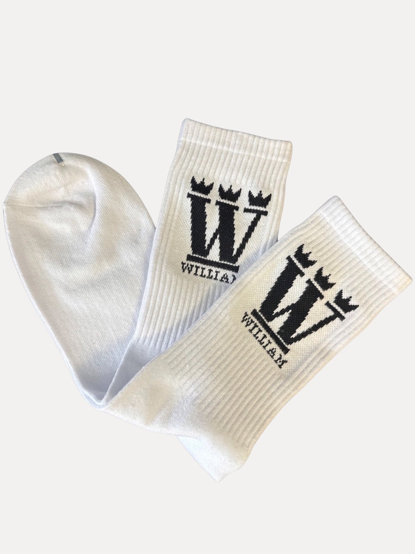 WILLIAM Socks White - Black