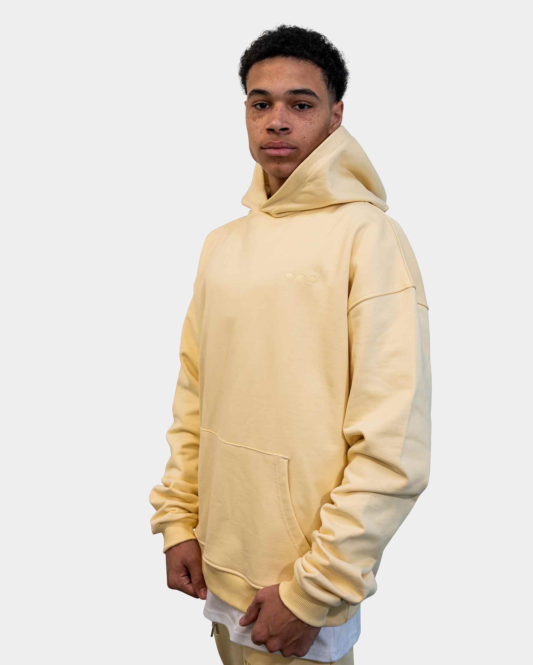 WILLIAM Hoodie Pastell Yellow