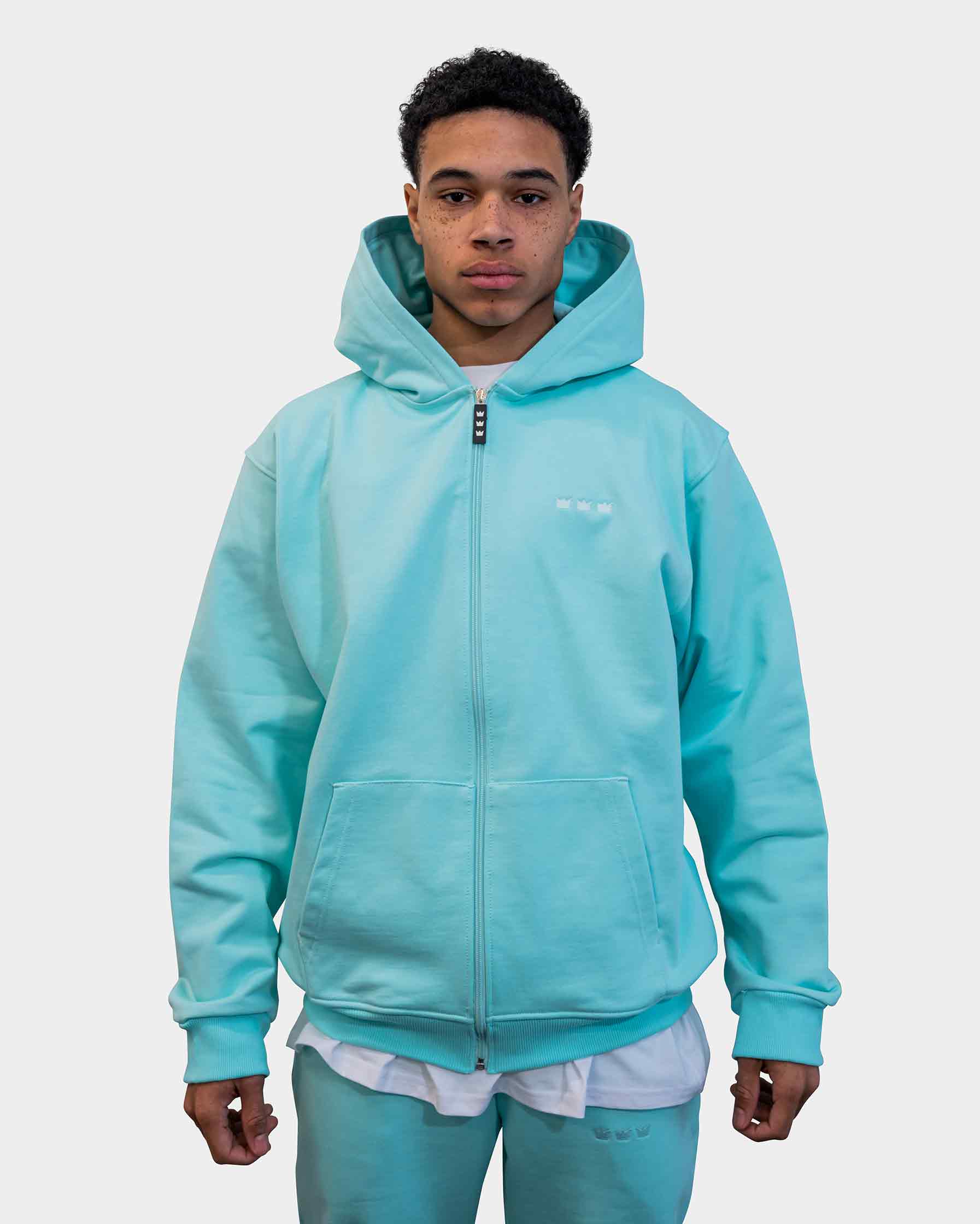 WILLIAM Zip Hoodie Pastell Green