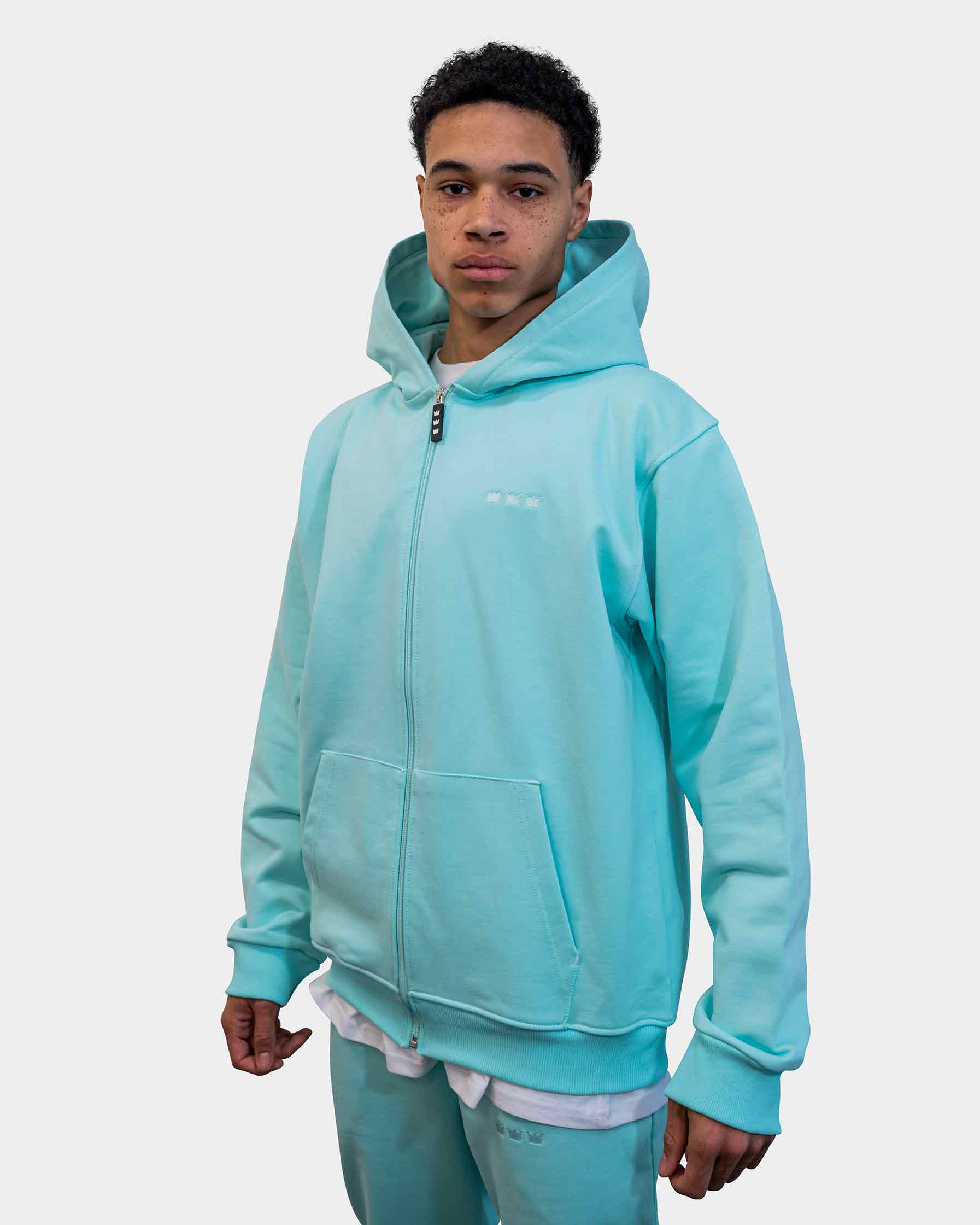 WILLIAM Zip Hoodie Pastell Green