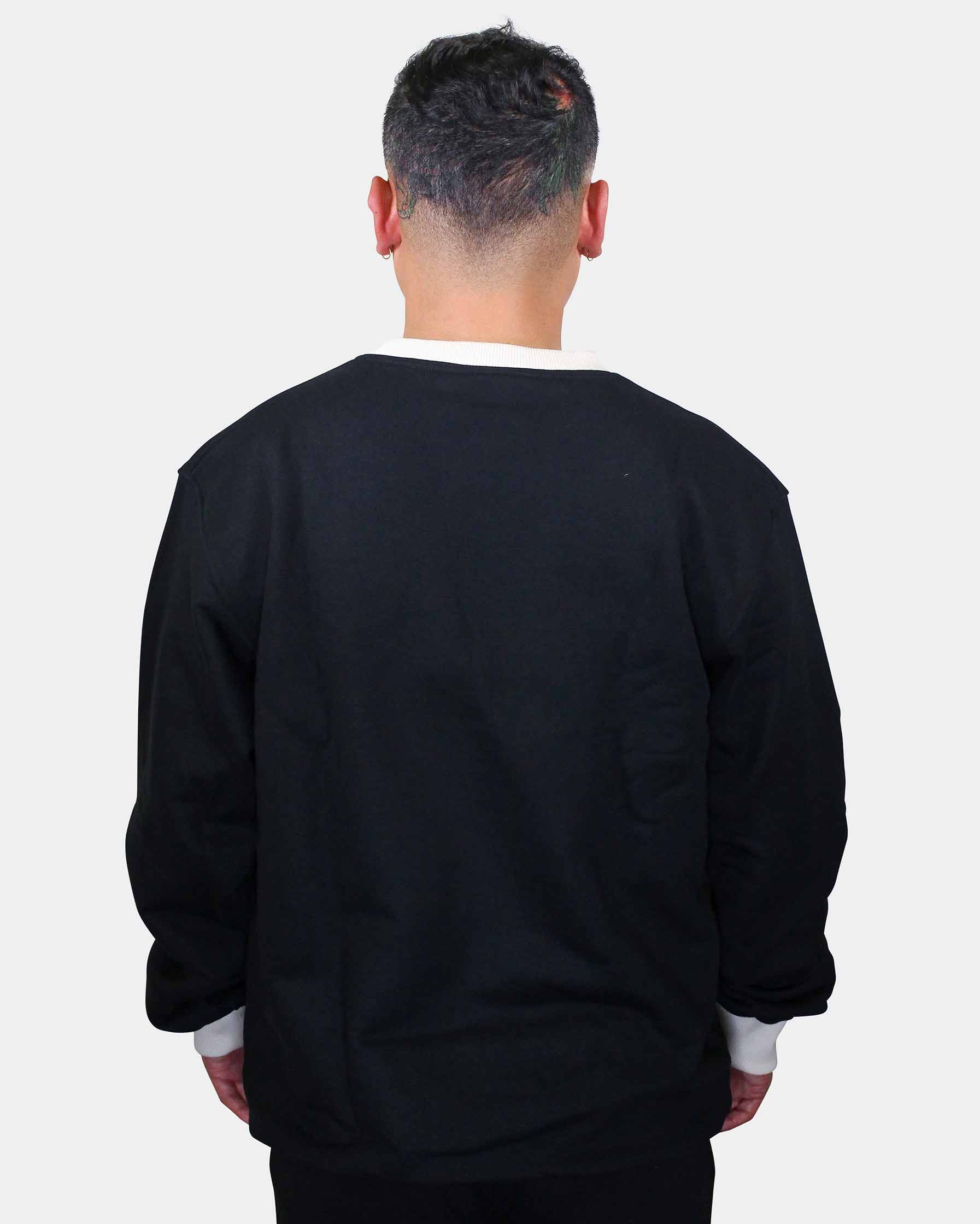 WILLIAM Crewneck Black - Light Pink